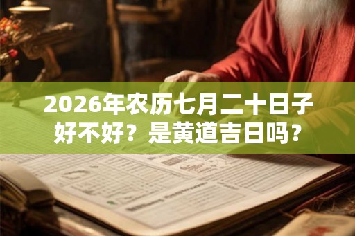 2026年农历七月二十日子好不好?是黄道吉日吗? 2026年农历七月二十日子好不好?是黄道吉日吗?