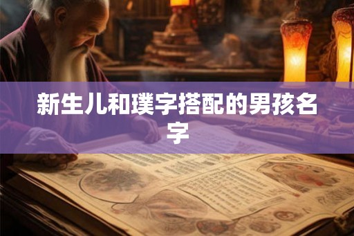 新生儿和璞字搭配的男孩名字