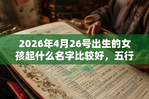 2026年4月26号出生的女孩起什么名字比较好，五行属什么