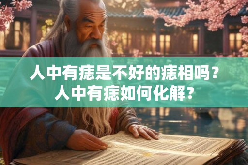 人中有痣是不好的痣相吗？人中有痣如何化解？