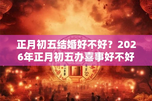 正月初五结婚好不好？2026年正月初五办喜事好不好？