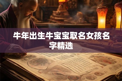 牛年出生牛宝宝取名女孩名字精选