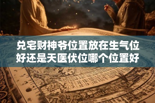 兑宅财神爷位置放在生气位好还是天医伏位哪个位置好？