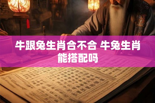 牛跟兔生肖合不合 牛兔生肖能搭配吗