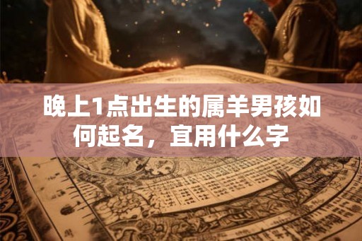晚上1点出生的属羊男孩如何起名，宜用什么字