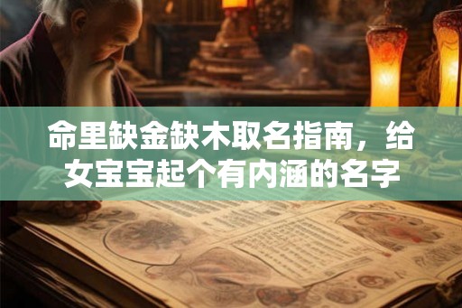 命里缺金缺木取名指南，给女宝宝起个有内涵的名字