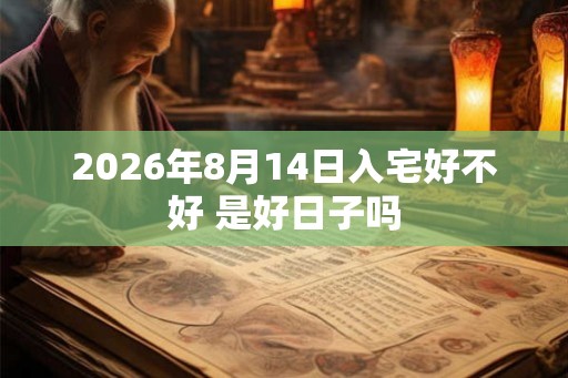 2026年8月14日入宅好不好 是好日子吗
