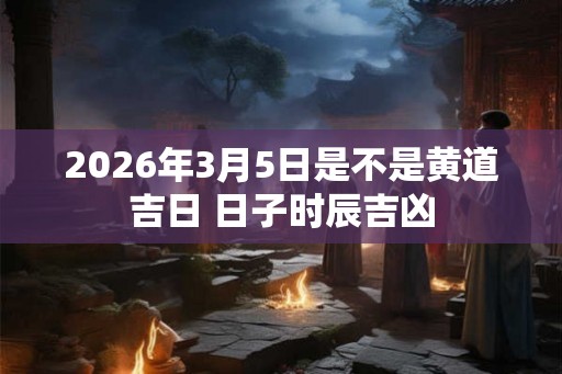 2026年3月5日是不是黄道吉日 日子时辰吉凶
