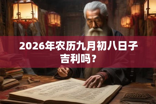 2026年农历九月初八日子吉利吗？