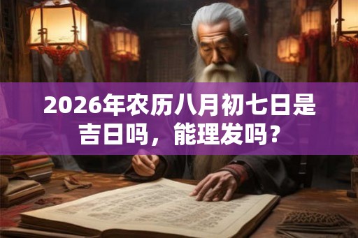 2026年农历八月初七日是吉日吗,能理发吗? 2026年农历八月初七日是吉日吗,能理发吗?
