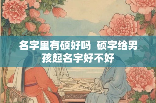名字里有硕好吗  硕字给男孩起名字好不好