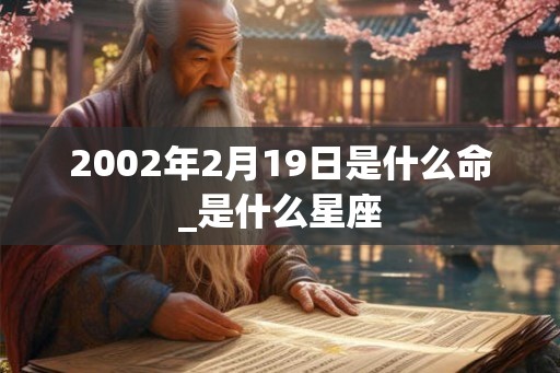 2002年2月19日是什么命_是什么星座
