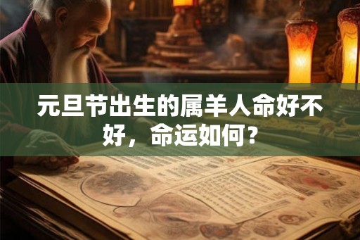 元旦节出生的属羊人命好不好，命运如何？