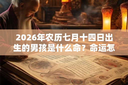2026年农历七月十四日出生的男孩是什么命？命运怎么样？