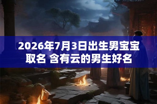 2026年7月3日出生男宝宝取名 含有云的男生好名