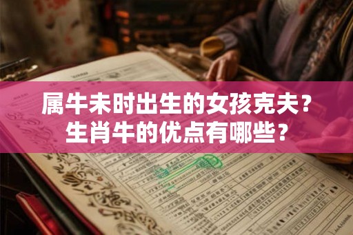 属牛未时出生的女孩克夫？生肖牛的优点有哪些？