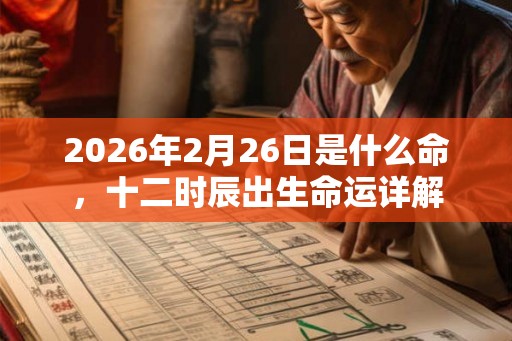 2026年2月26日是什么命,十二时辰出生命运详解 2026年2月26日是什么命,十二时辰出生命运详解