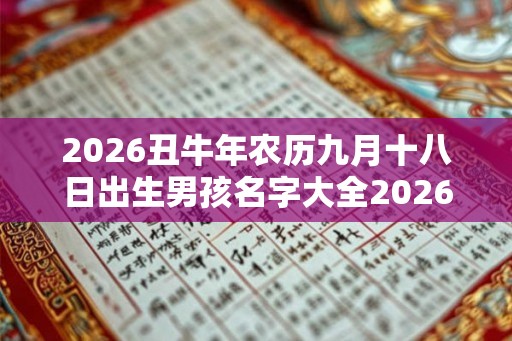 2026丑牛年农历九月十八日出生男孩名字大全2026年属牛