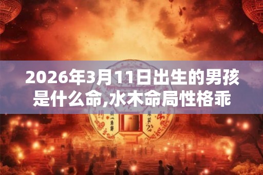 2026年3月11日出生的男孩是什么命,水木命局性格乖巧