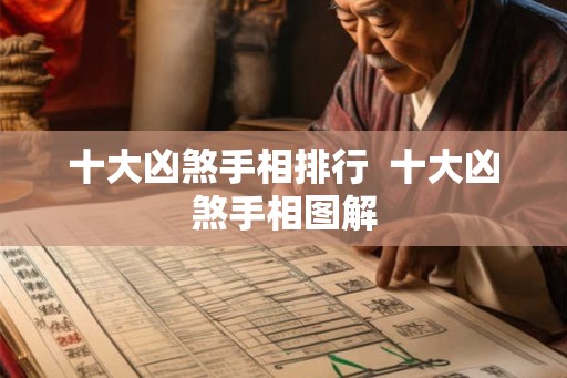 十大凶煞手相排行  十大凶煞手相图解