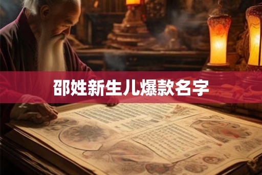 邵姓新生儿爆款名字