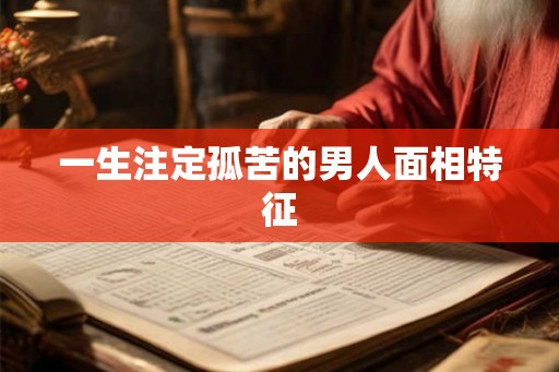 一生注定孤苦的男人面相特征