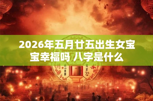 2026年五月廿五出生女宝宝幸福吗 八字是什么