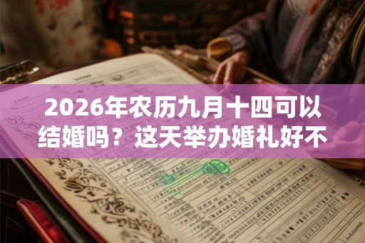 2026年农历九月十四可以结婚吗？这天举办婚礼好不好？