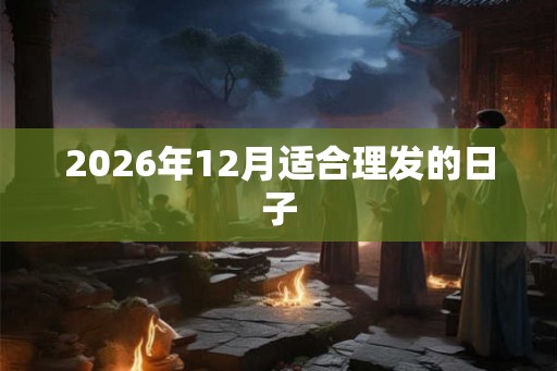 2026年12月适合理发的日子