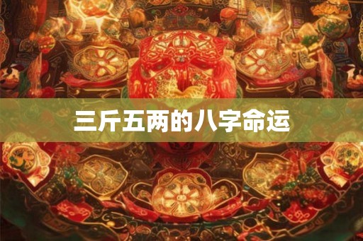 三斤五两的八字命运
