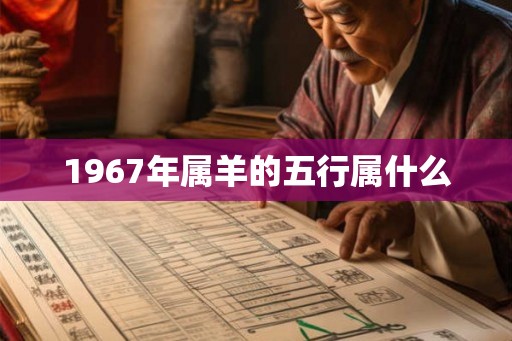 1967年属羊的五行属什么