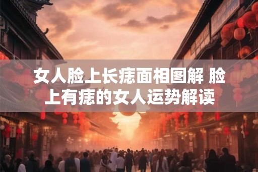 女人脸上长痣面相图解 脸上有痣的女人运势解读 女人脸上长痣面相图解 脸上有痣的女人运势解读