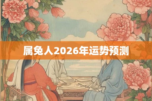 属兔人2026年运势预测