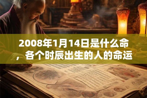 2008年1月14日是什么命，各个时辰出生的人的命运