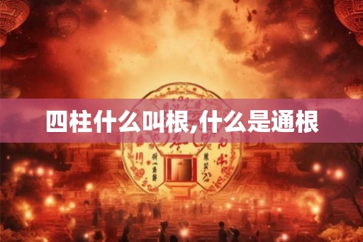 四柱什么叫根,什么是通根