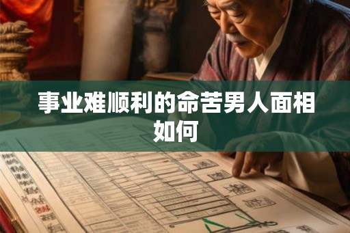 事业难顺利的命苦男人面相如何