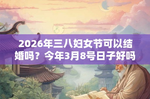 2026年三八妇女节可以结婚吗？今年3月8号日子好吗