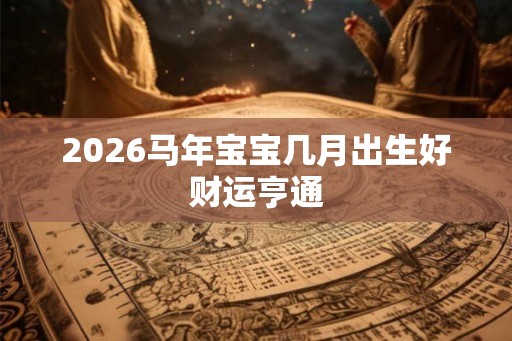 2026马年宝宝几月出生好财运亨通