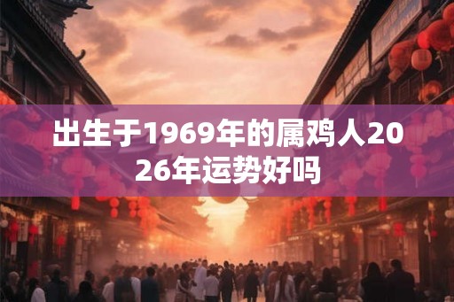 出生于1969年的属鸡人2026年运势好吗
