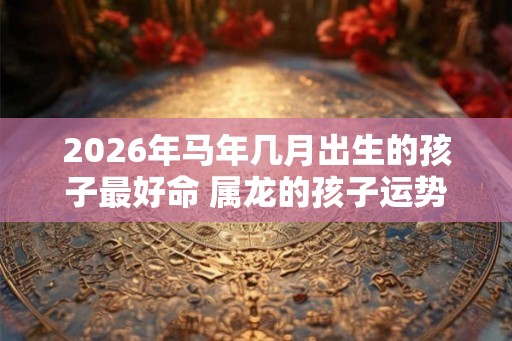 2026年马年几月出生的孩子最好命 属龙的孩子运势如何 2026年马年几月出生的孩子最好命 属龙的孩子运势如何