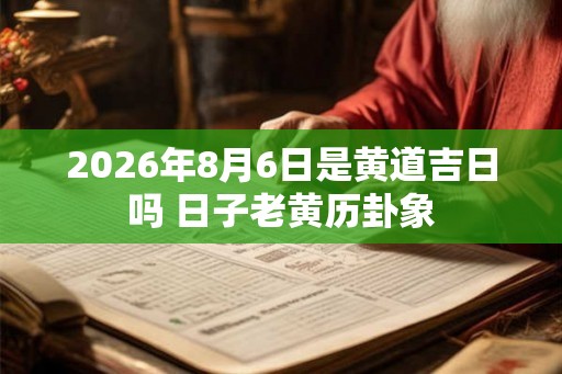 2026年8月6日是黄道吉日吗 日子老黄历卦象