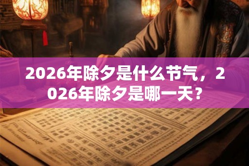 2026年除夕是什么节气,2026年除夕是哪一天? 2026年除夕是什么节气,2026年除夕是哪一天?