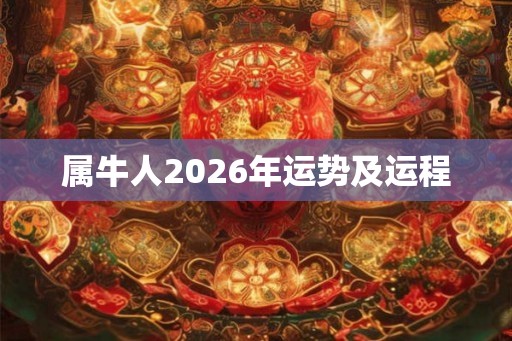 属牛人2026年运势及运程