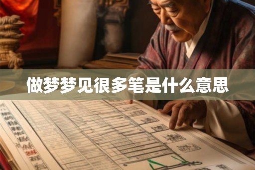 做梦梦见很多笔是什么意思