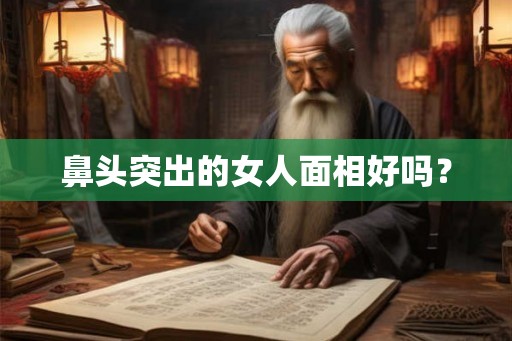 鼻头突出的女人面相好吗？