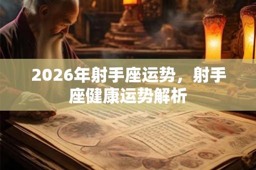 2026年射手座运势，射手座健康运势解析