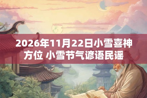 2026年11月22日小雪喜神方位 小雪节气谚语民谣