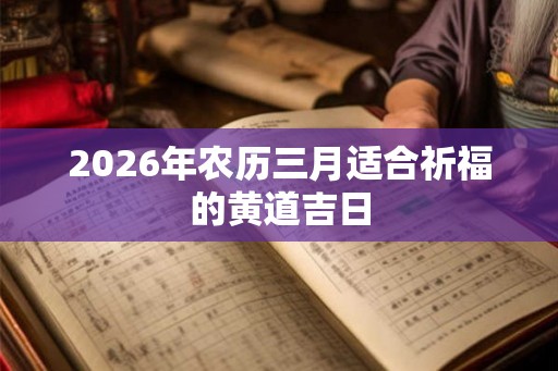 2026年农历三月适合祈福的黄道吉日 2026年农历三月适合祈福的黄道吉日