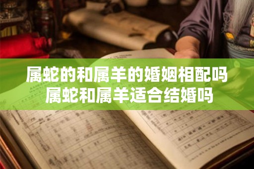 属蛇的和属羊的婚姻相配吗 属蛇和属羊适合结婚吗 属蛇的和属羊的婚姻相配吗 属蛇和属羊适合结婚吗