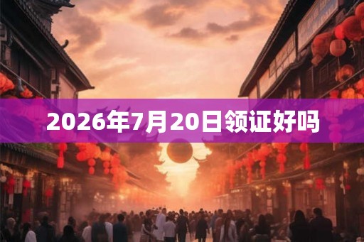 2026年7月20日领证好吗